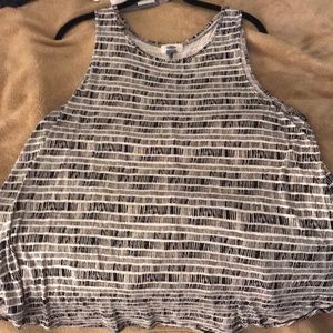 Black and white tank top